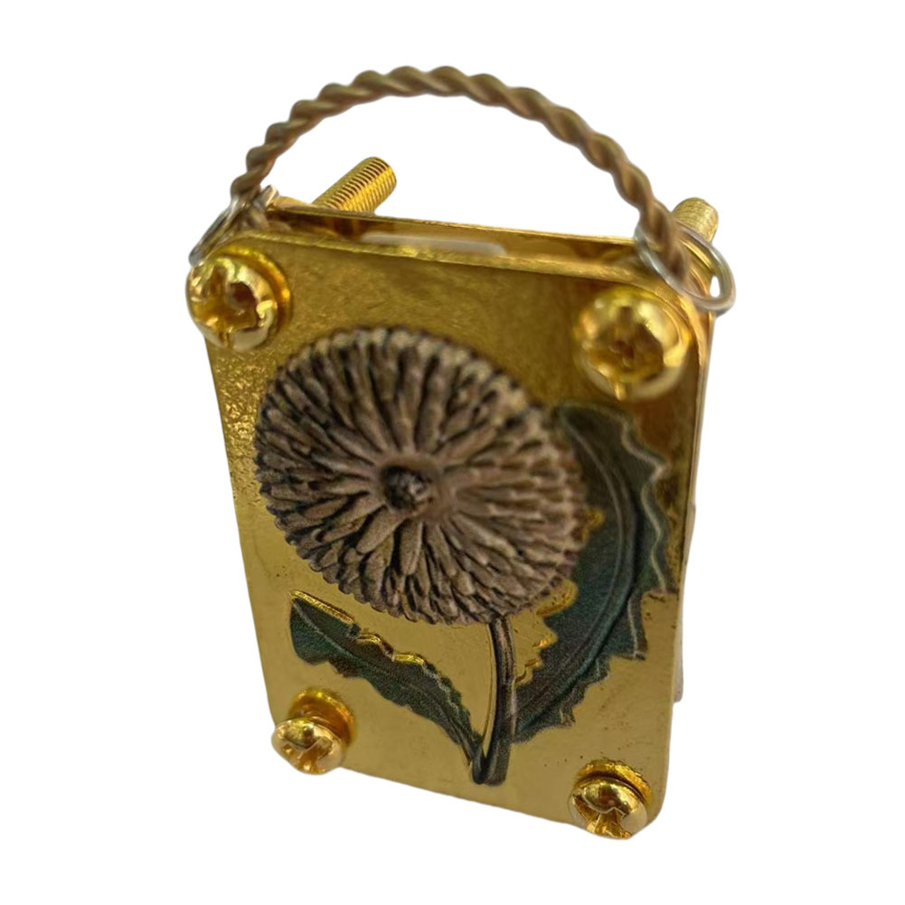 Micro Flower Press Miniature Flower Press Kit Plants Art Crafts Metal Flower Pressing DIY Pressed Flower Plant Preservation Kit: Dark Khaki