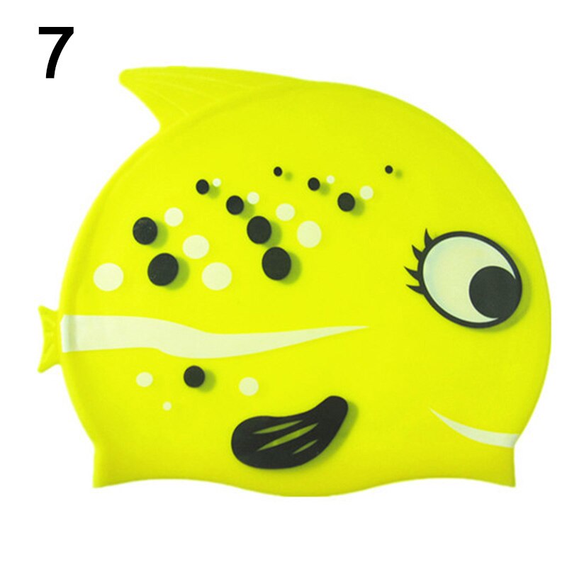 Children Swim Cap Silicone Funny Fish Kids Swimming Bathing Hat for Boys Girls ZJ55