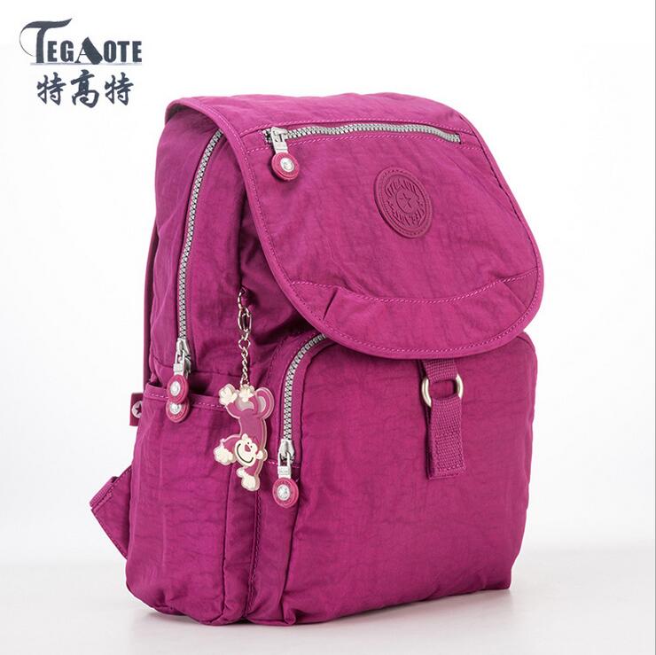 Mochila TEGAOTE de para mujer, mochilas de nailon de para jóvenes, mochilas bonitas para chicas adolescentes, bolso de hombro de colegio para mujeres, mochila: 3