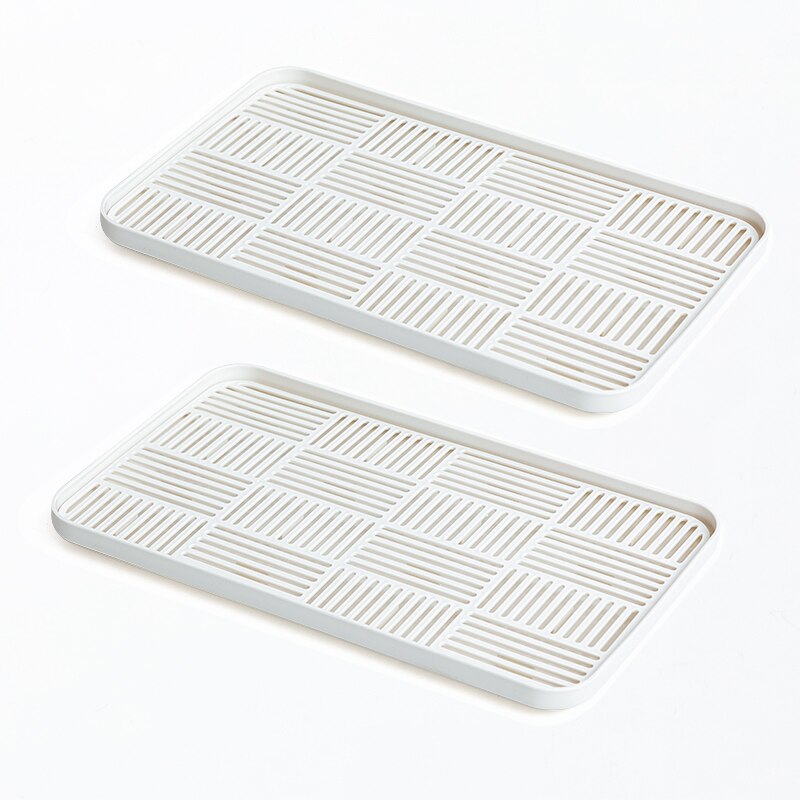 Küche Liefert Tasse Organizer Ablauf Gestell Gericht Abtropffläche Lagerung Regal Fach Gestelle Für Gerichte Schüsseln Besteck Organisation: Weiß L 2Stck