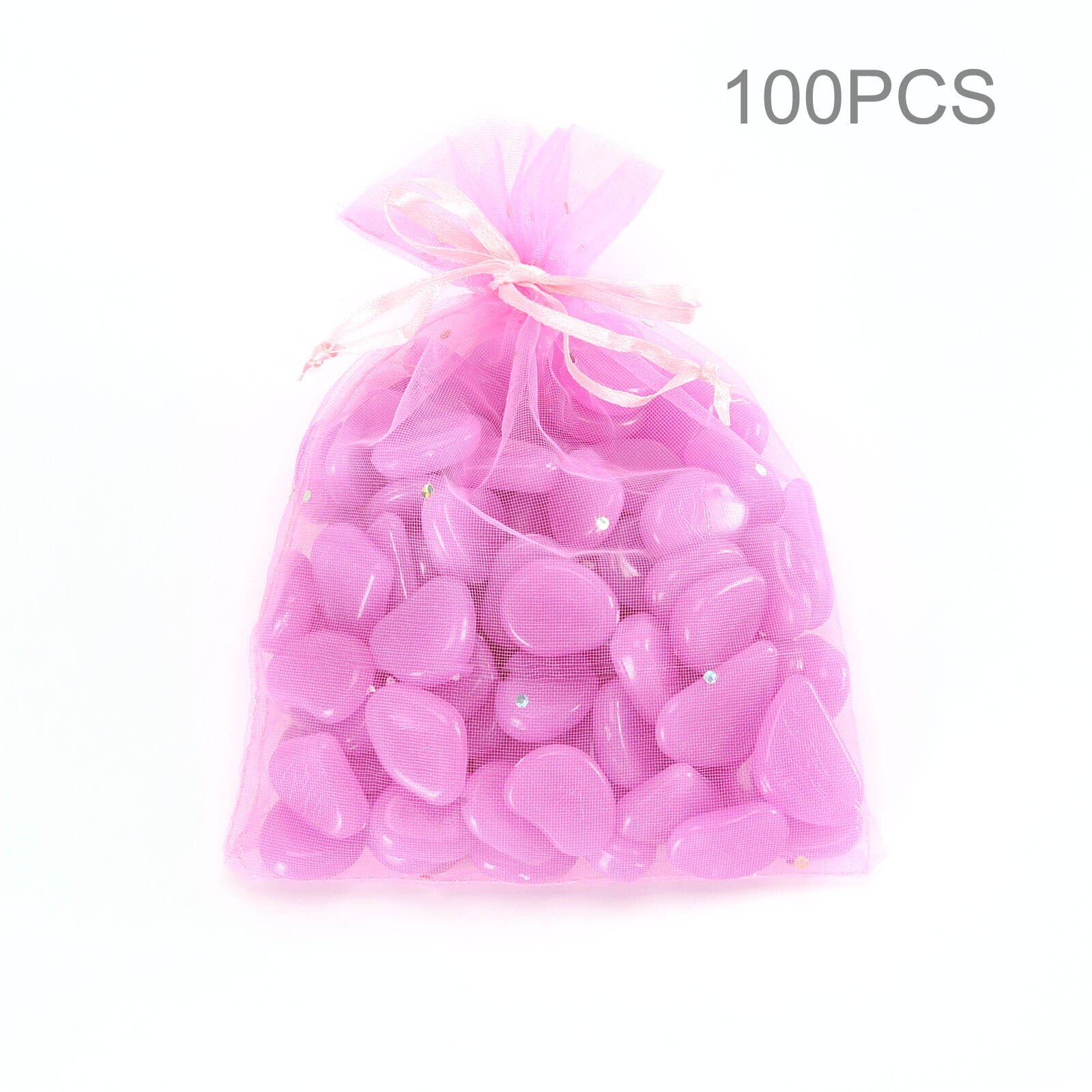 100Pcs Garden Luminous Glowing Stone Pebble Glow in the Dark Garden Glow Stones Rocks for Walkways Garden Path Patio Lawn Decor: Purple 