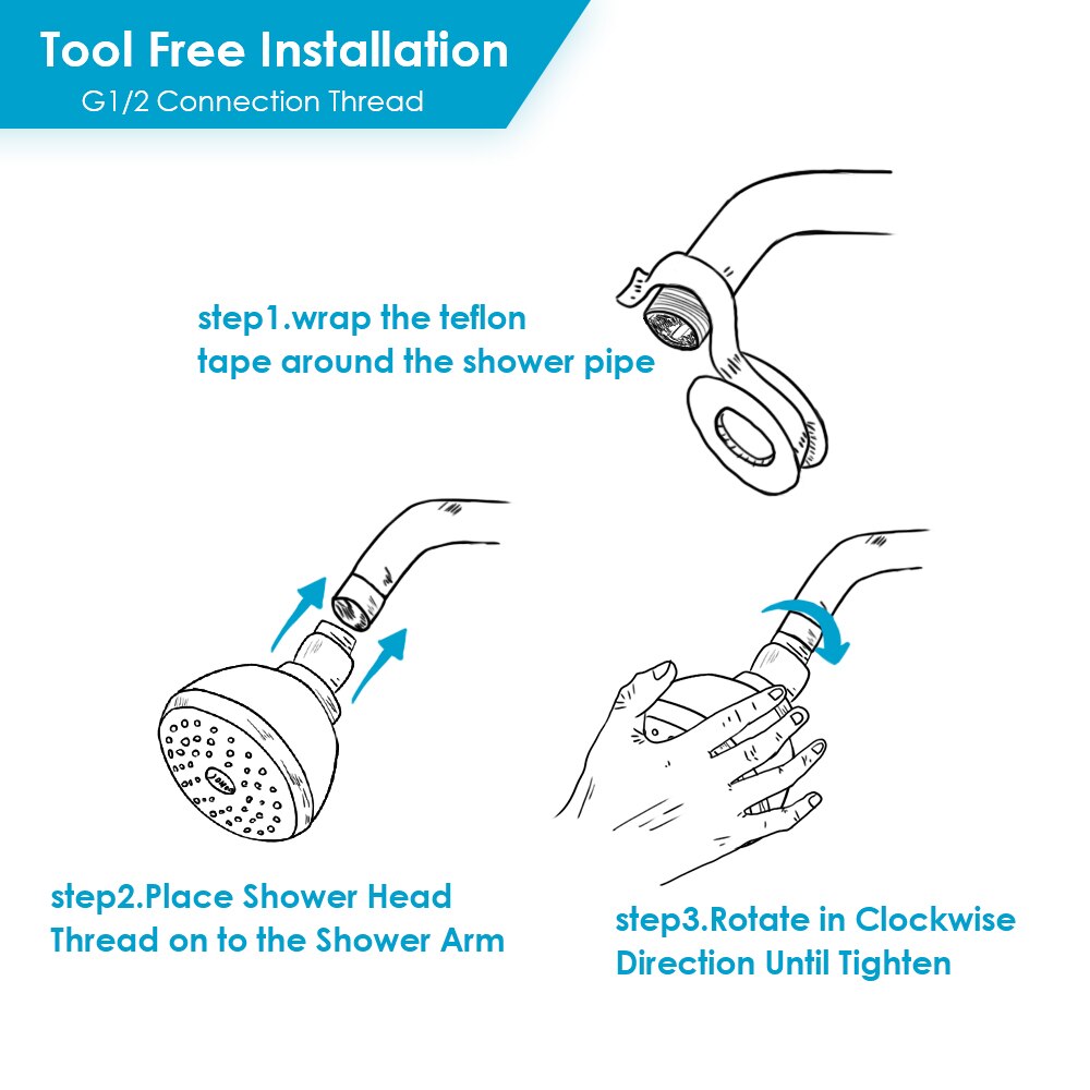 Jomoo Badkamer Douchekop, 3.5Inch Hoge Druk Neerslag Vaste Douchekop Met Swivel Messing Kogelgewricht, Chrome