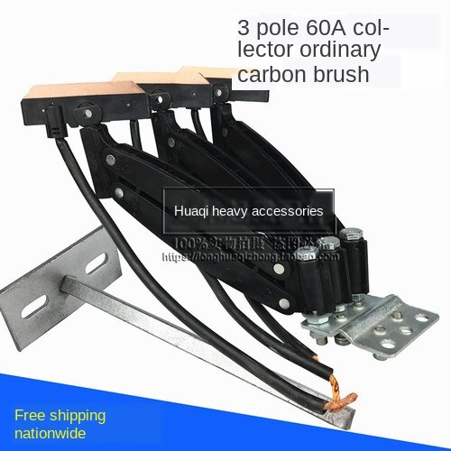 Seamless Slide Wire Collector Driving 3 Pole Collector Three-Pole Four-Pole 60A Crane Slip Line Collector: 3