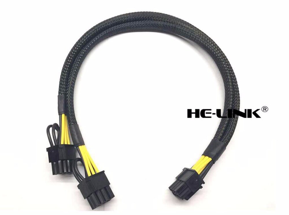 8pin naar 8 + 8pin Power Adapter Kabel voor DELL R730 en GPU Videokaart 35 cm