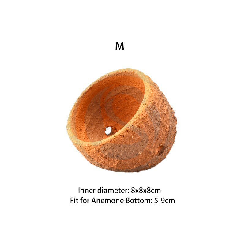 Aquarium Reef Tank Anemone Nest Prevent Running Away Clay and Live Rock Made: M