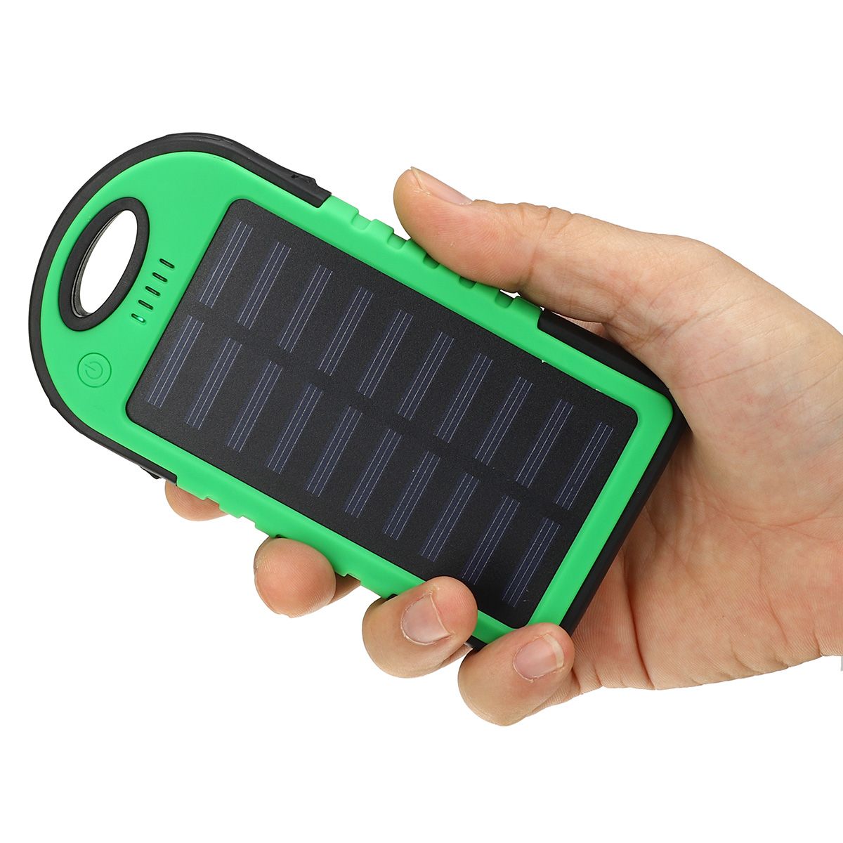 LED Solar Panel Portable Waterproof Bank 12000mAh Dual USB Solar Battery bank Portable Cell Phone Charger