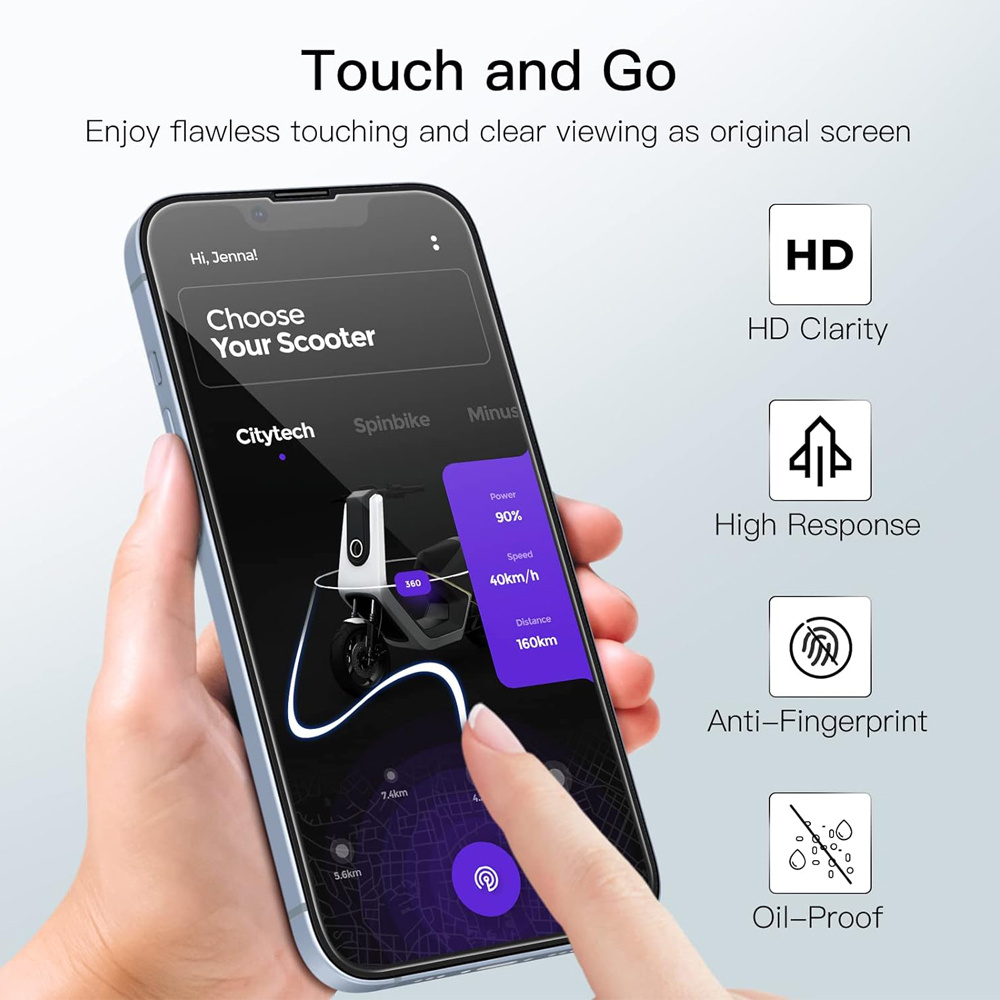 1~3pz HD Vetro temperato per iPhone 17 16e 16 15 14 13 pro Max pellicola salvaschermo per iPhone 11 12 pro vetro per telefono iPhone 16 pro