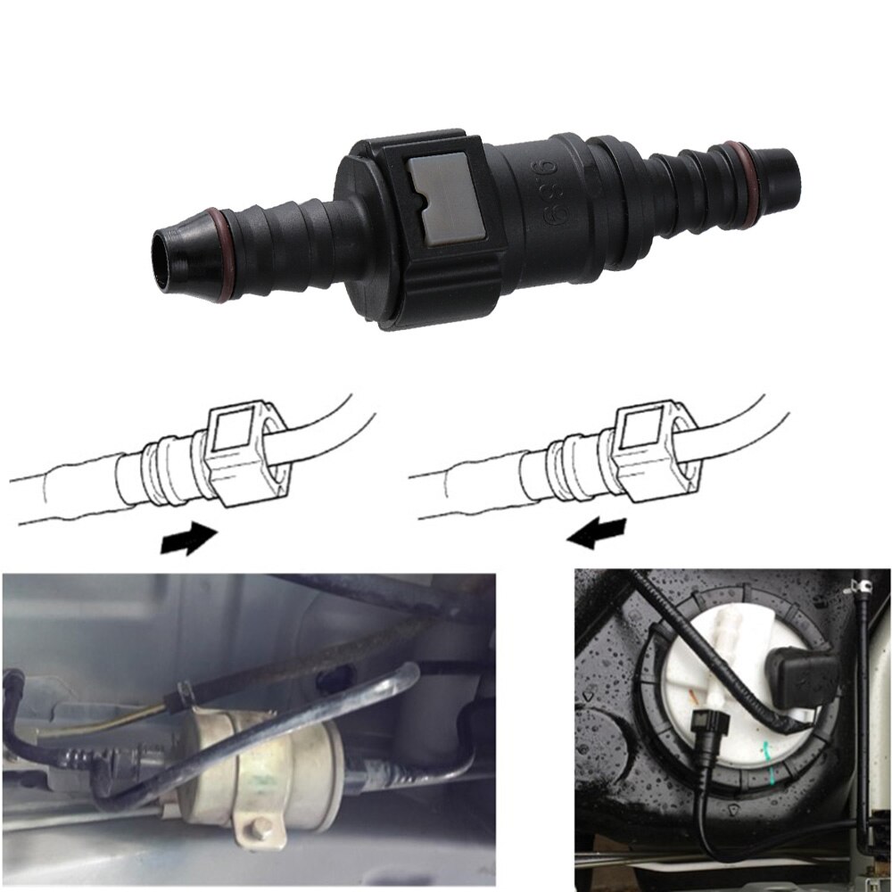 Connecteur de tuyau de moto à dégagement rapide, raccord de ligne de carburant, 8mm femelle 9.89 droit, raccord rapide