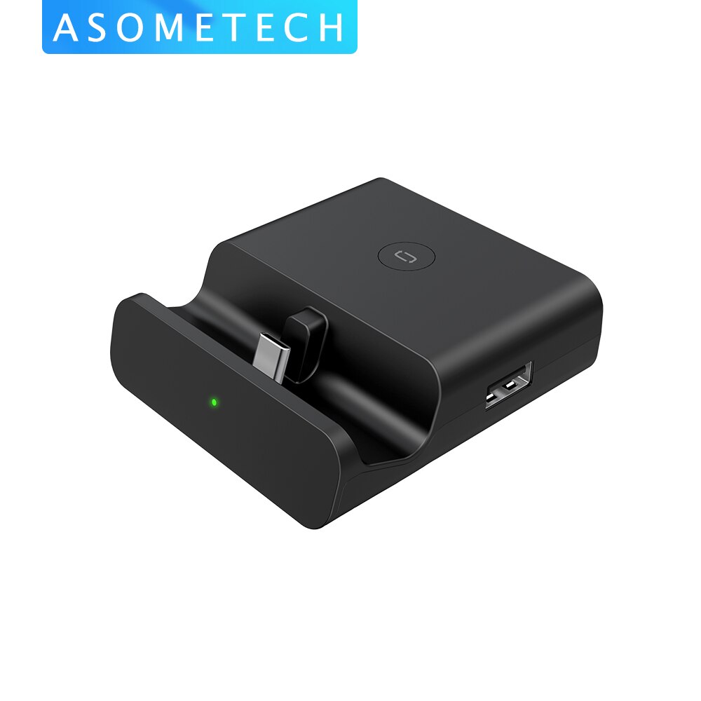 USB Hub for Nintendo Switch Dock USB C Hub Docking Station TV Dock 4K HDMI-compatible USB 3.0 Hub Video Converter USB Adapter: Black