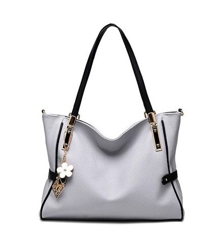 Bolso de mano de gran capacidad para mujer, bandolera con lentejuelas, temperamento de Reina, ZHP20-C Simple, novedad de: Light Gray
