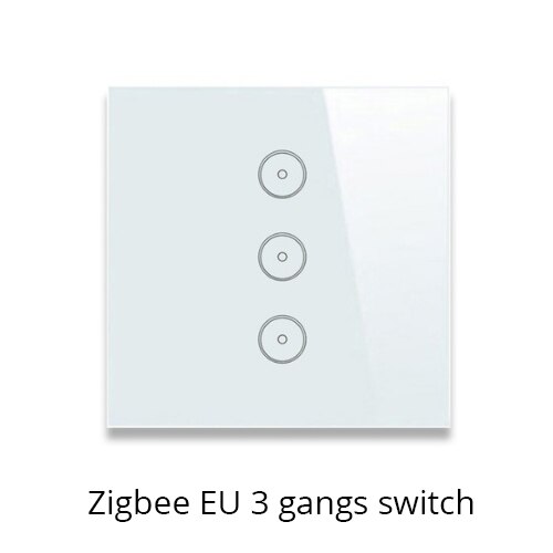 Tuya ZigBee Smart Gateway Hub Smart Home Bridge Smart Life APP Alexa Google Home Enable with Zigbee 3.0 Security Sensor Switch: Three gang switches