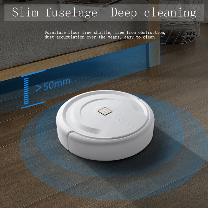 Mini 3 In 1 Huishoudelijke Reiniging Robot Intelligente Vegen Robot Sensor Edge Nat Mop Automatische Droog Nat Vegen Vacuüm Robots