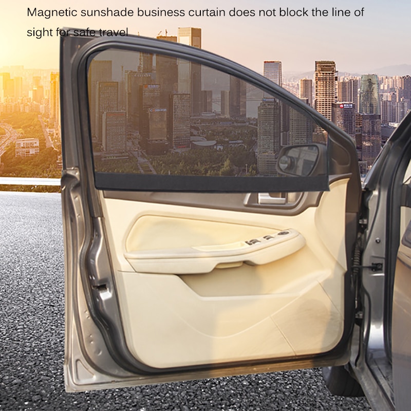 Tioodre Magnetische Auto Zonnescherm Anti-Zonlicht Uv Bescherming Auto Gordijn Venster Zonnescherm Side Window Mesh Bescherming Glasfolie