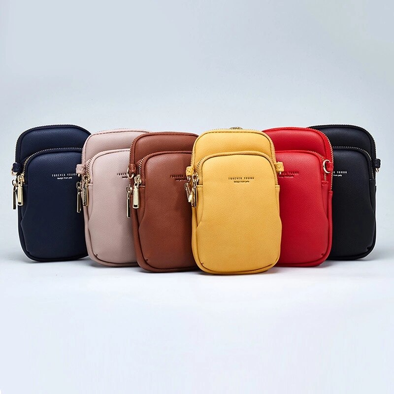 Yojessy pequena bolsa de ombro & peito para as mulheres cartão de bolso do telefone celular couro do plutônio senhoras crossbody sacos bolsa feminina saco do mensageiro