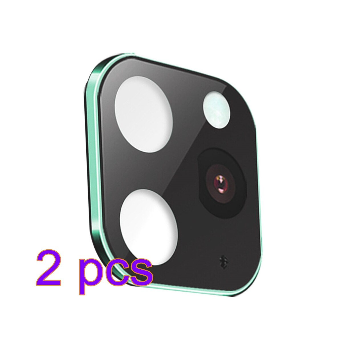 1/2 pcs Replacement For iPhone X/XS/XSMAX Alloy Modified for 11Pro 11 PRO MAX Cover Camera Change Sticker Camera Protective: EL1859-04Bx2