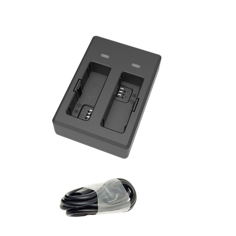 SJCAM SJ10 Pro Battery 1300mAh Li-Ion + Dual Battery Charger for SJ10 Pro 4K Action Camera: 1Charger