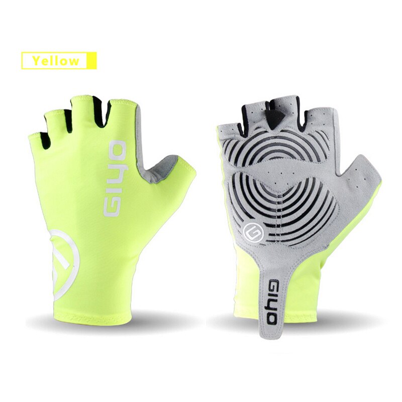 ACEXPNM Anti Slip Gel Pad Fahrrad Handschuhe Gel Pad Kurze Half Finger Radfahren Handschuhe Atmungsaktive Outdoor-Sport Männer MTB Bikes handschuhe: Yellow / XL