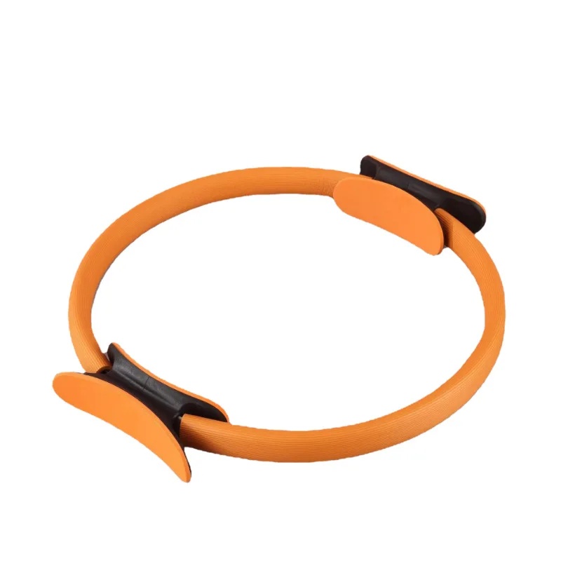 Pilates Ring Yoga Fitness Leg Slimming Magic Circle Crescent Handle Body Shaping Multifunctional Clamp Leg Device: Beige