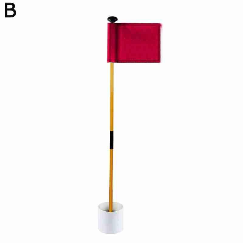 81cm baghave praksis golf hul pole cup flag stick golf putting green flagstick golf flag og flagstang golf hul: B