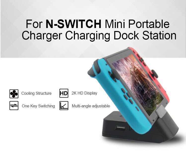 Docking Station Switch Host Turn To TV HDMI Video Converter Docking Station Base for Nintendo Game Console