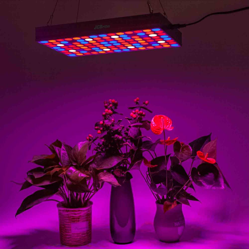 JCBritw LED Grow Light Panel Full Spectrum UV IR with Daisy Chain 100W Pro Plant Growing Lamp Bulb for Indoor Plants Greenhouse