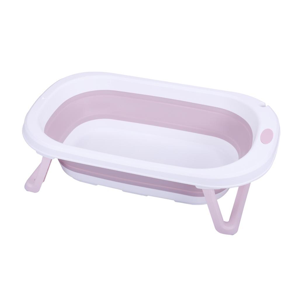 Folding Baby Bath Tub Foldable Baby Shower Bath Tub With Non-slip Cushion Eco-friendly Newborn Bathtub Safe Adjustable Kids Bath