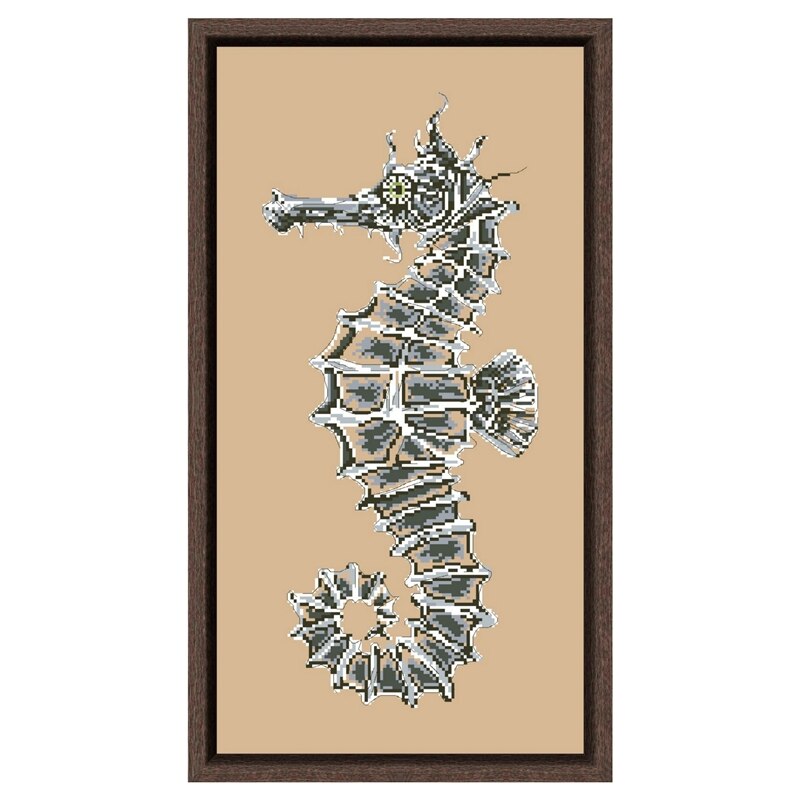 Clear stock Seahorse cross stitch package animal 1... – Grandado