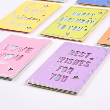 Happy Birthday Card For You Glitter Silver Thank You Card