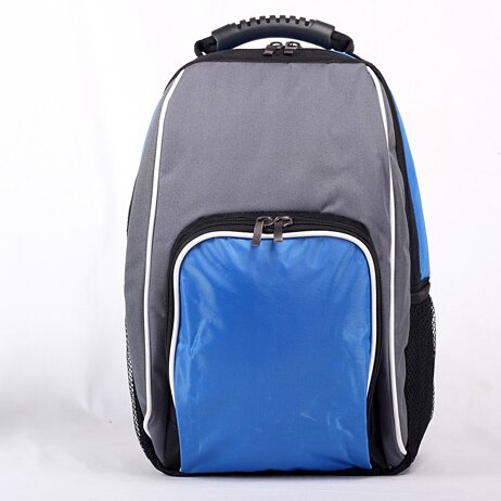 backpack style picnic thermal bag blue / red food backpack thick insulated cooler bag