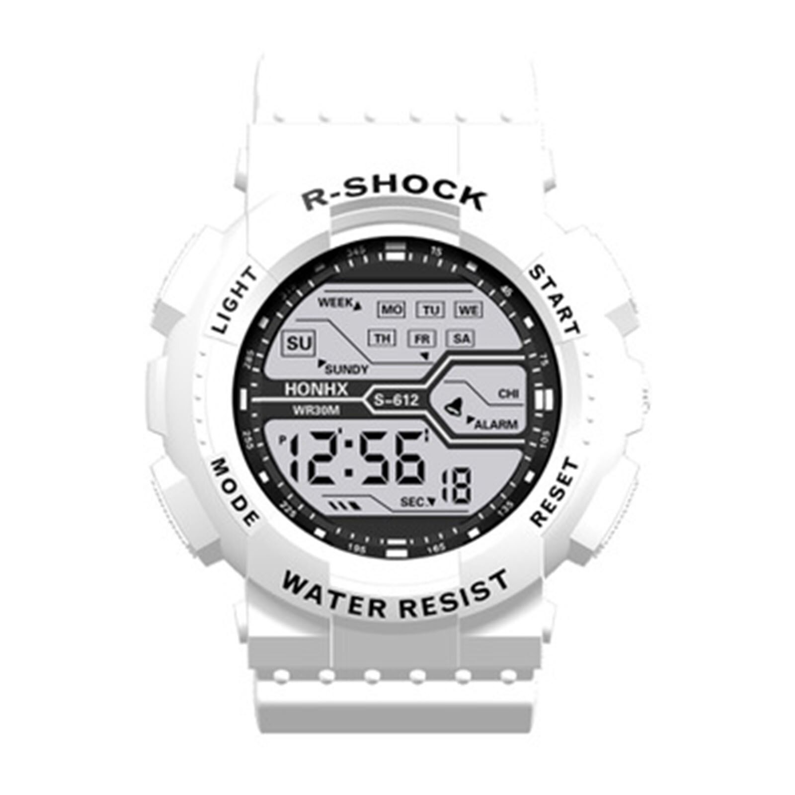 Honhx Watch Digital Wristwatches A Variety Of Styles Of Cool Sports Electronic Watches With Four Buttons reloj mujer: J