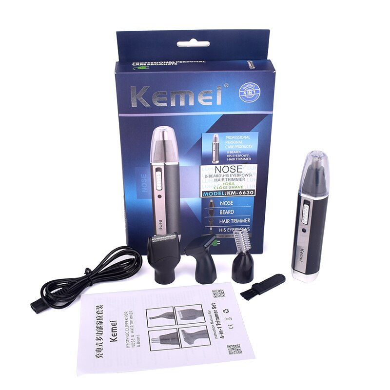 4 In1 Elektrische Neus Oor Trimmer Voor Mannen Scheerapparaat Oplaadbare Ontharing Wenkbrauw Trimeer Veiligheid Product Scheren Machine Gezichtsverzorging
