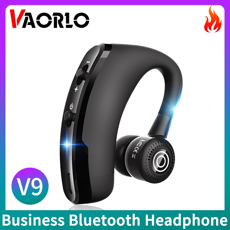 Vaorlo V9 Bluetooth Oortelefoon Sport Driver Auto Draadloze Hoofdtelefoon Met Mic Hd Handsfree Bellen Stereo Muics Business Headsets V8