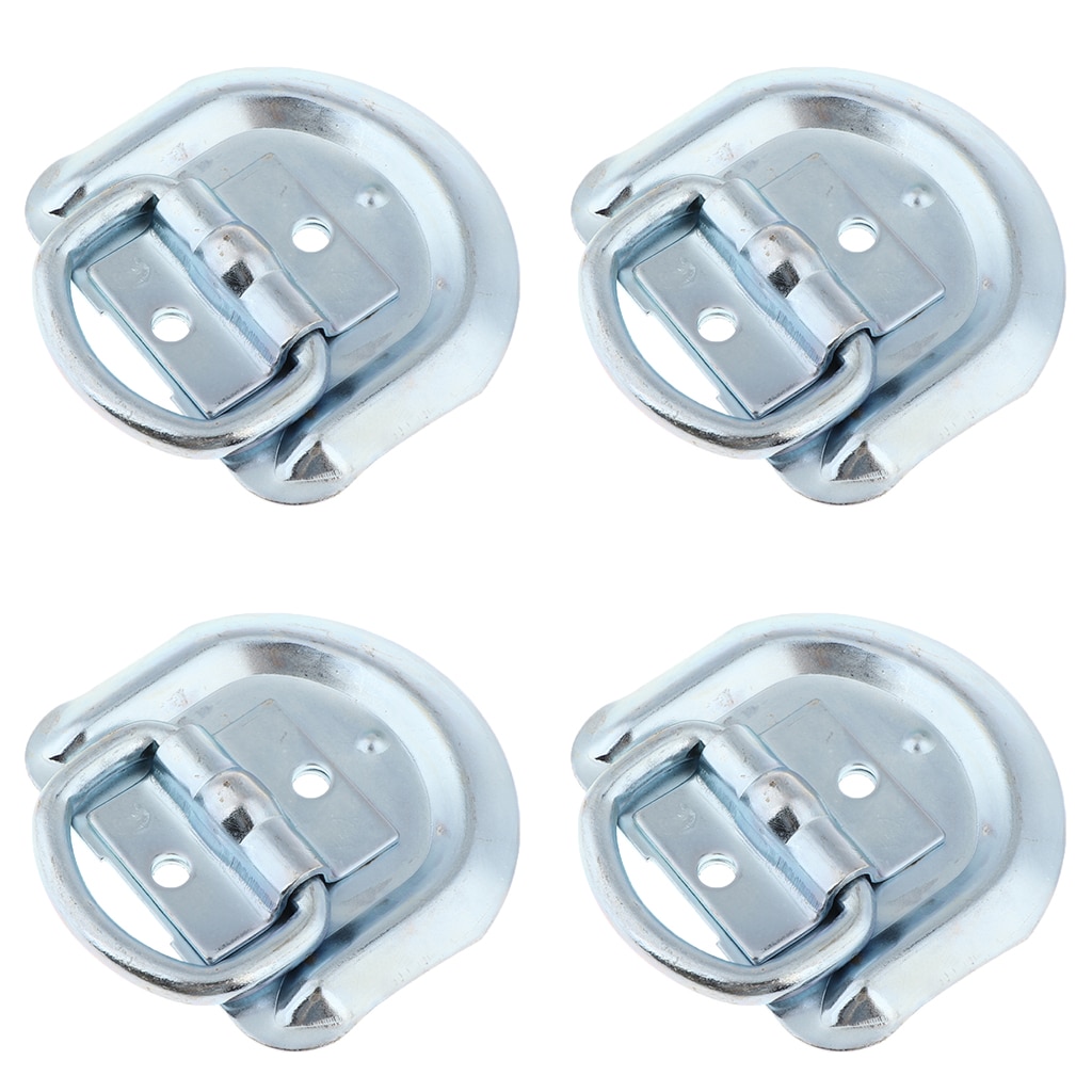 D Ring Tie-Down Anchors,Recessed Pan Fitting D Rings Heavy Duty Cargo Tie Downs,Truck/Trailer/Flatbed/Pickup Anchor
