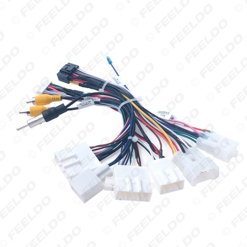 FEELDO Car 16-pin Android Wire Harness Power Cable Adapter With Canbus For Toyota Highlander/RAV4/C-HR/Levin/Wildlander