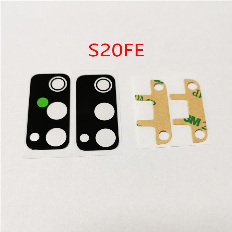 2pcs/lot For-Samsung Galaxy S20 FE Housing Rear Back Camera Glass Lens For-Samsung Galaxy S20FE S 20FE Back camera glass