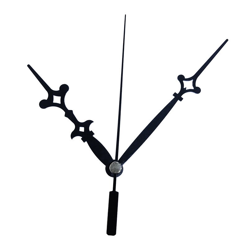 Cute DIY Clock механизм для часов Black Metal Needles Silent Clock Movement Replace Accessories Clockwork Fittings Metal Hook
