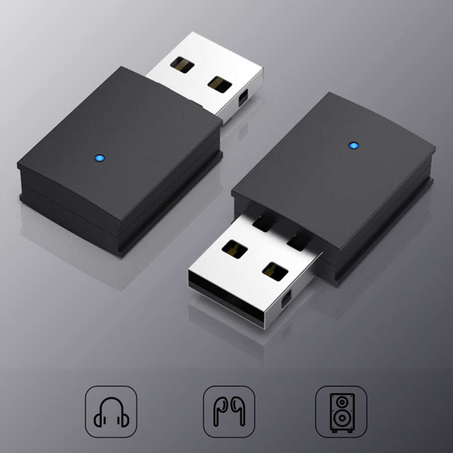 4 stk 5.0 bluetooth sender stationær computer usb laptop adapter trådløs transmission