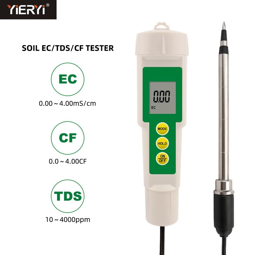 3 in 1 Soil EC/TDS/CF Tester Probe For All Soil Gardening Plants Farming