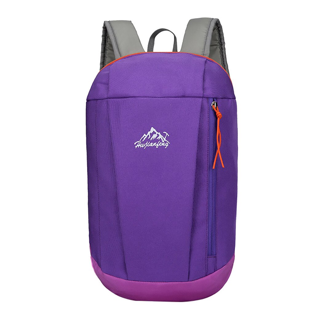 20 # 学校バッグ男性と女性のスポーツ屋外旅行バッグファッションバックパック登山バッグ mochila feminina: Purple