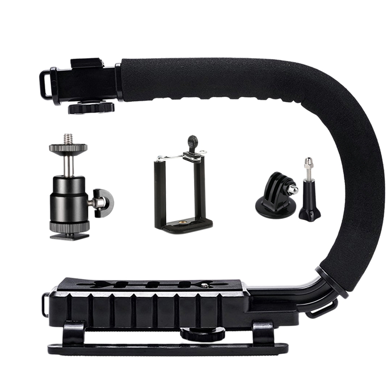 Stabilizer Holder,Photography Tripod Camera Steady Mount Hand Grip C Stabilize Holder for SLR Camera Handheld Stabilizer: Default Title