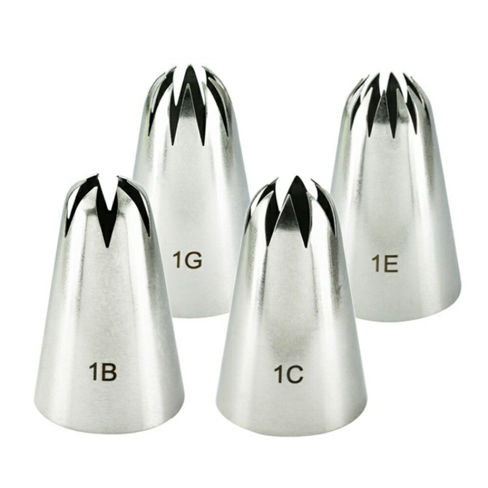 Grote Icing Piping Nozzles Voor Decorating Cake Bakken Cookie Cupcake Piping Nozzle Rvs Pastry Tips