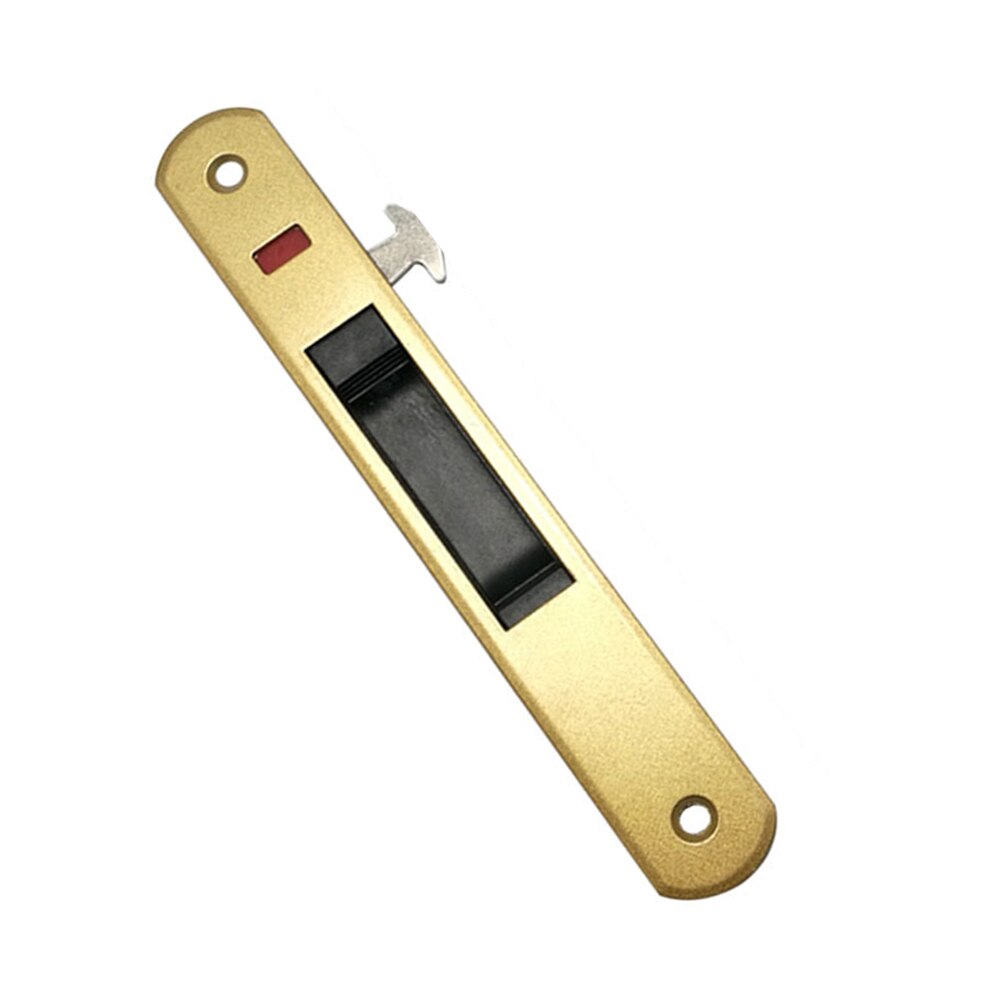 1 Pcs Sliding Glass Door Window Handle Lock Hook Style Flush Mount Zinc Alloy MU8669: Gold