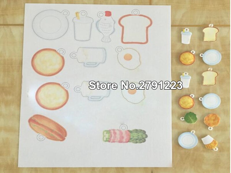 10 stk  a4 inkjet-udskrivning krymper film plastfolie diy dekoration udskrivbare krympefilm 0.3mm tykkelse