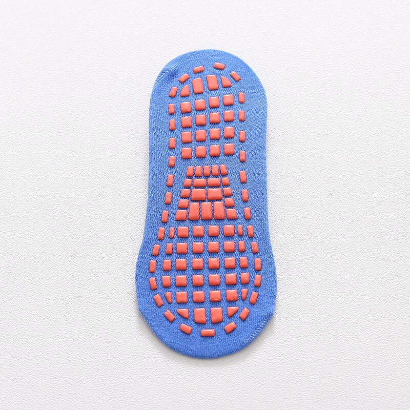 Non Skid Enkel Baby Sokken Met Rubberen Grips Katoen Kinderen Laag Uitgesneden Sok Voor Jongen Meisje Peuter Vloer Sokken kousen Voor Meisjes: Blue / 1-5Years