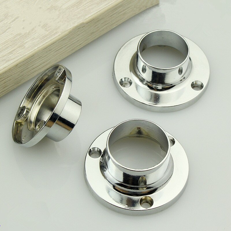 2 Stuks Flens Beugel Opknoping Kleren Staaf Seat Hanger Pijp Rvs Kast Staaf Flens Pijp Beugel