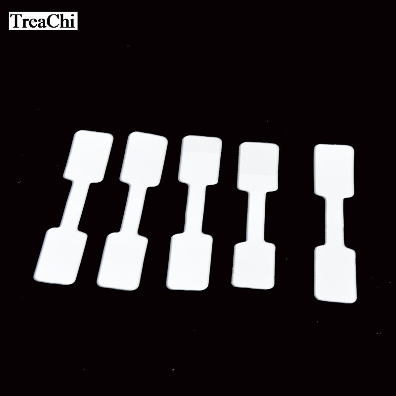 Zelfklevend Papier Sieraden Ring Tag Wit Halter Ring Tag Rechthoek Sieraden Sticker Label Tag 50Pcs/100Pcs: 6x1.2cm / 50PCS