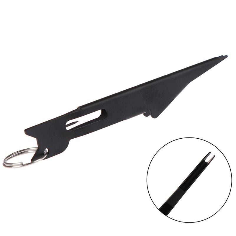 1Pcs Black Quick Nail Knot Tying Tool & Loop Tyer Hook Tier Quick Knot Tool For Fly Fishing Tackle Fast Hook Nail Knotter