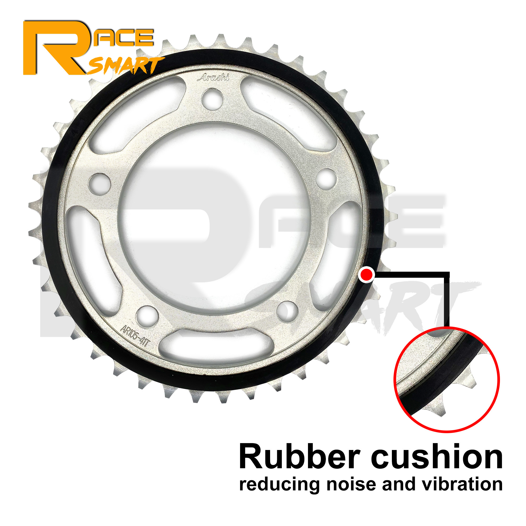 Motorfiets 525 Chain 45T Tandwiel Rubber Cushioned Voor Yamaha YZF-R6 YZFR6 Yzf R6 2006 2007