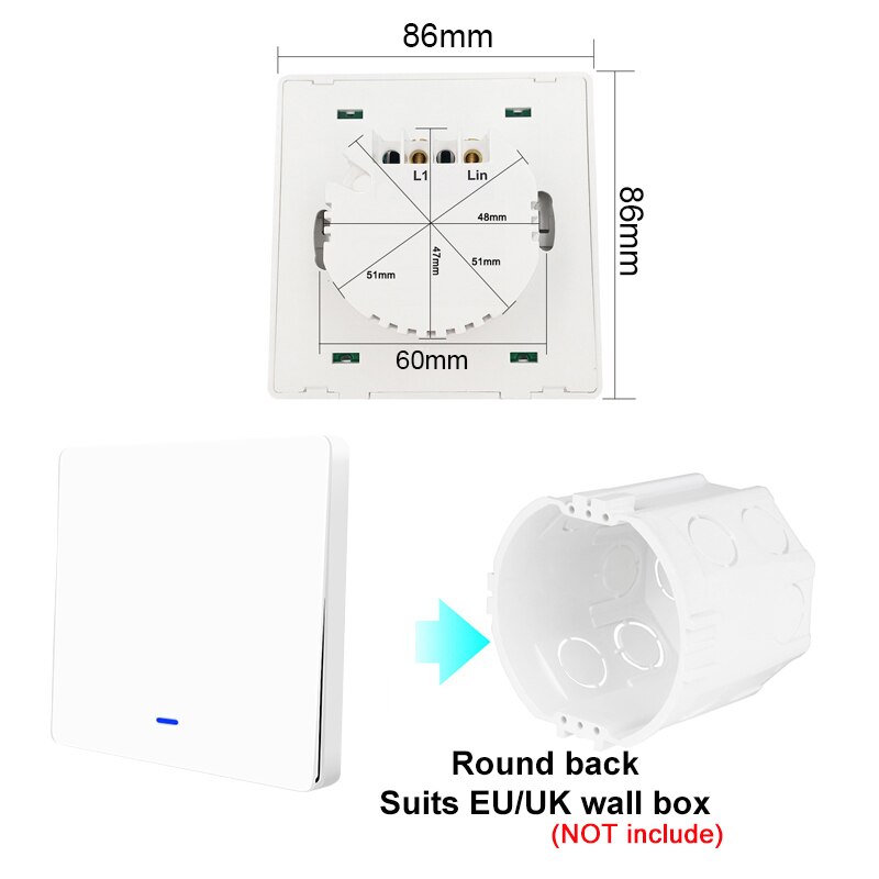 Lonsonho Tuya Zigbee Smart Switch No Neutral EU 220V Magnetic Latching Relay Wireless Light Switches Support Zigbee2Mqtt