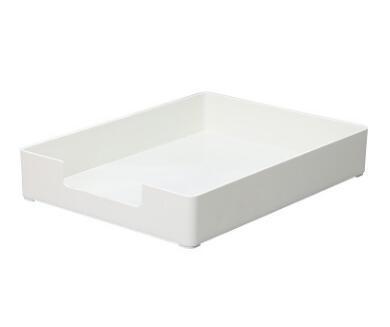 Blauw Groen Wit Bureau Bestand Document Papier Trays Magzine Houder Plastic Boek Houder Organizer Voor Desktop Opslag Kantoor Suppiles: B